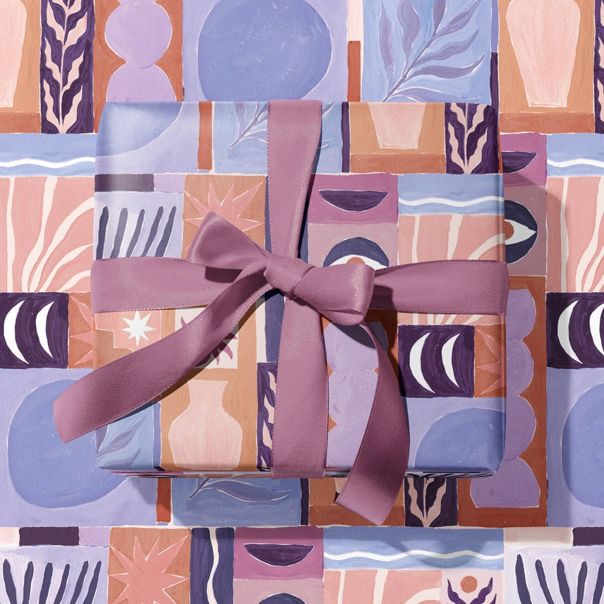 Abstract Mediterranean Style Gift Wrap - DPW01 - Uneeka