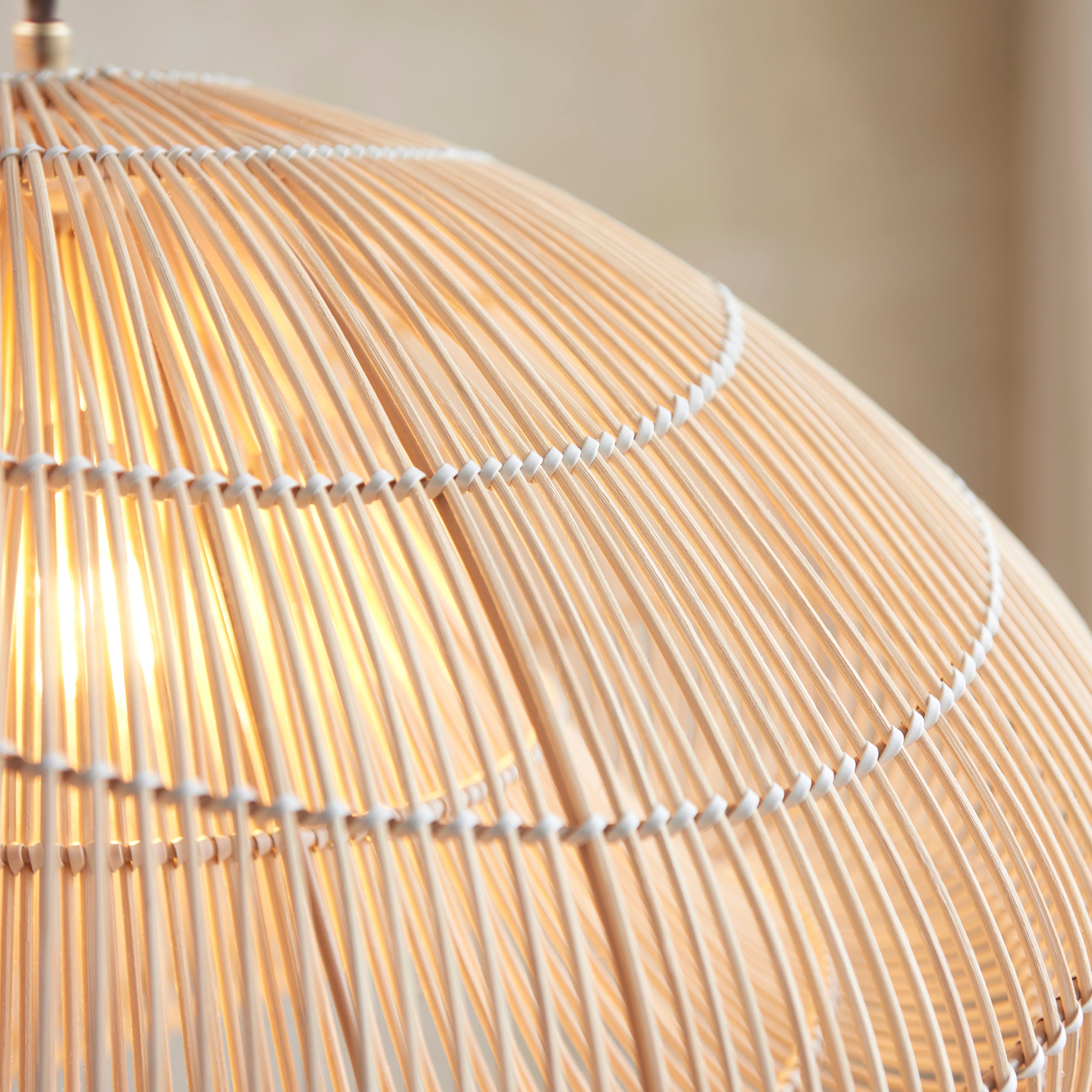 Organic Shape Woven Rattan Lampshade - 109203 - Uneeka