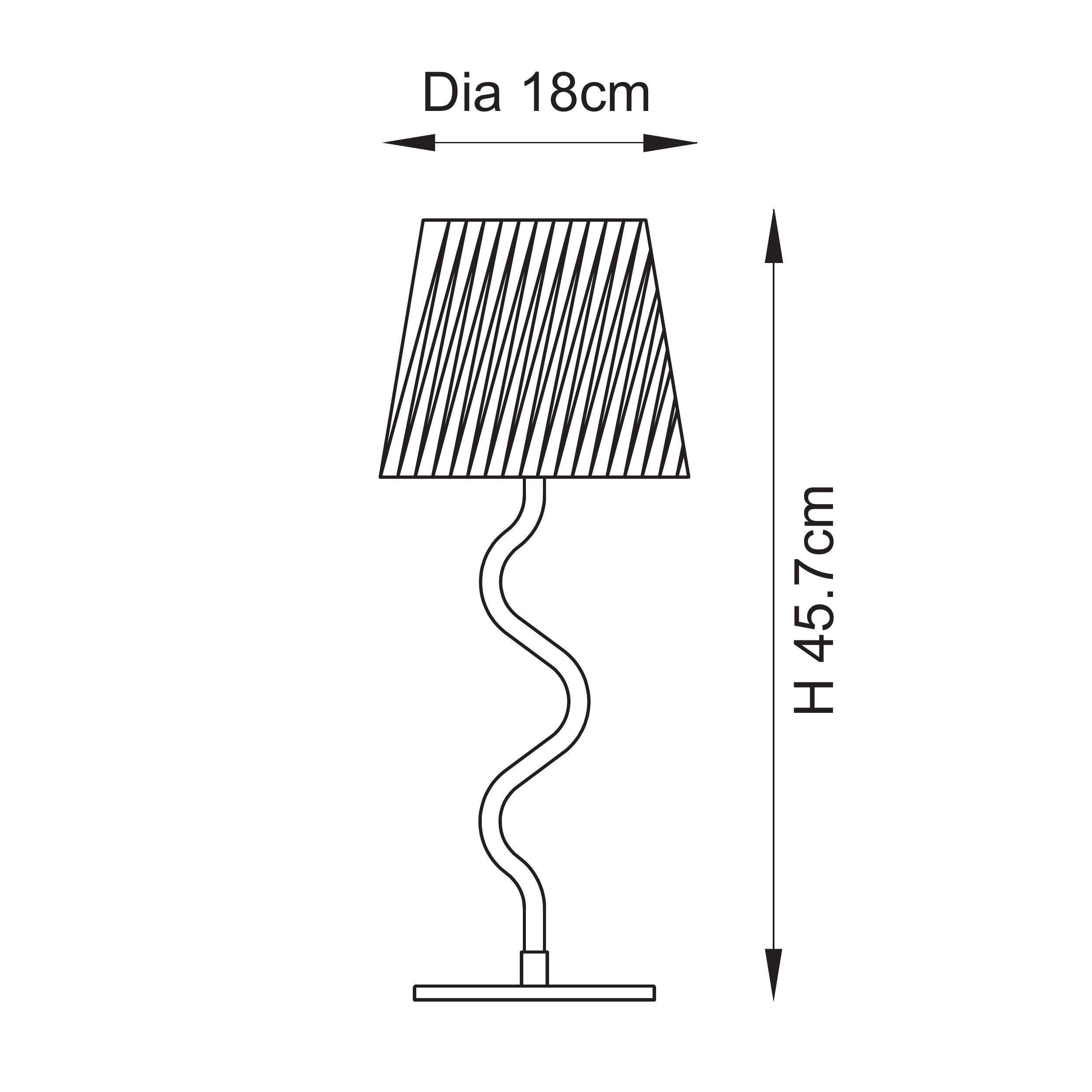 Wiggle Table Lamp with Raffia Shade - Uneeka