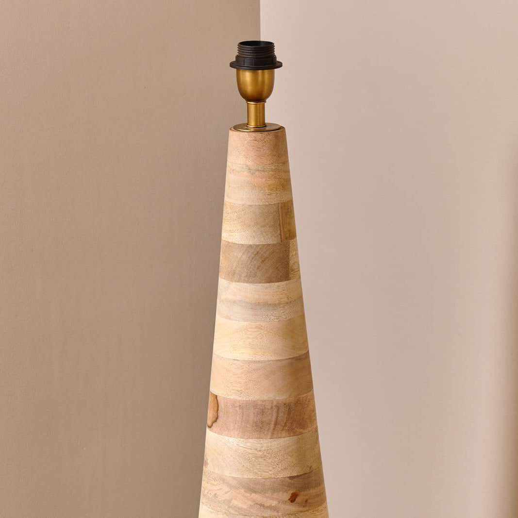 Chameli Tapered Mango Wood Lamp - CL0401 - Uneeka