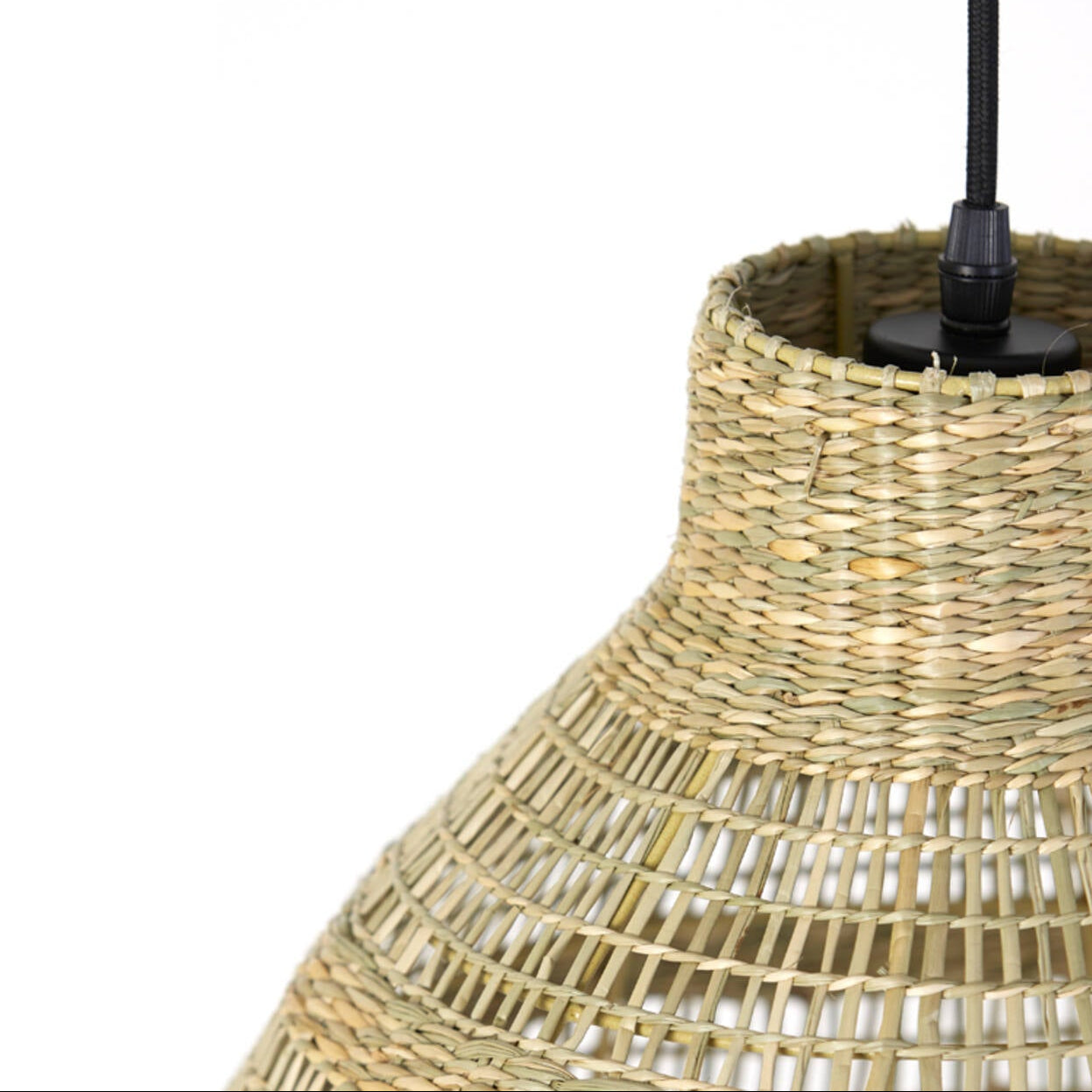 Natural Seagrass Bell Pendant - 2960530 - Uneeka