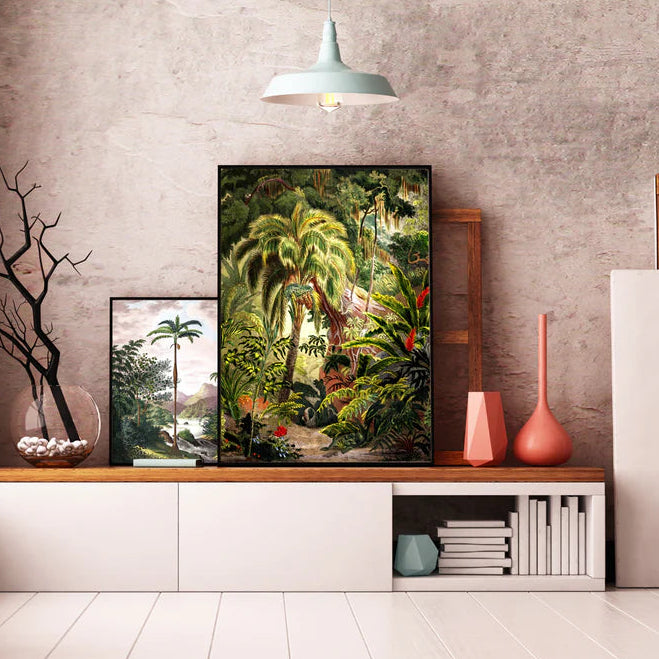 Lush Jungle Scenery Framed Art Print - BFP 100x140 6104 - Uneeka