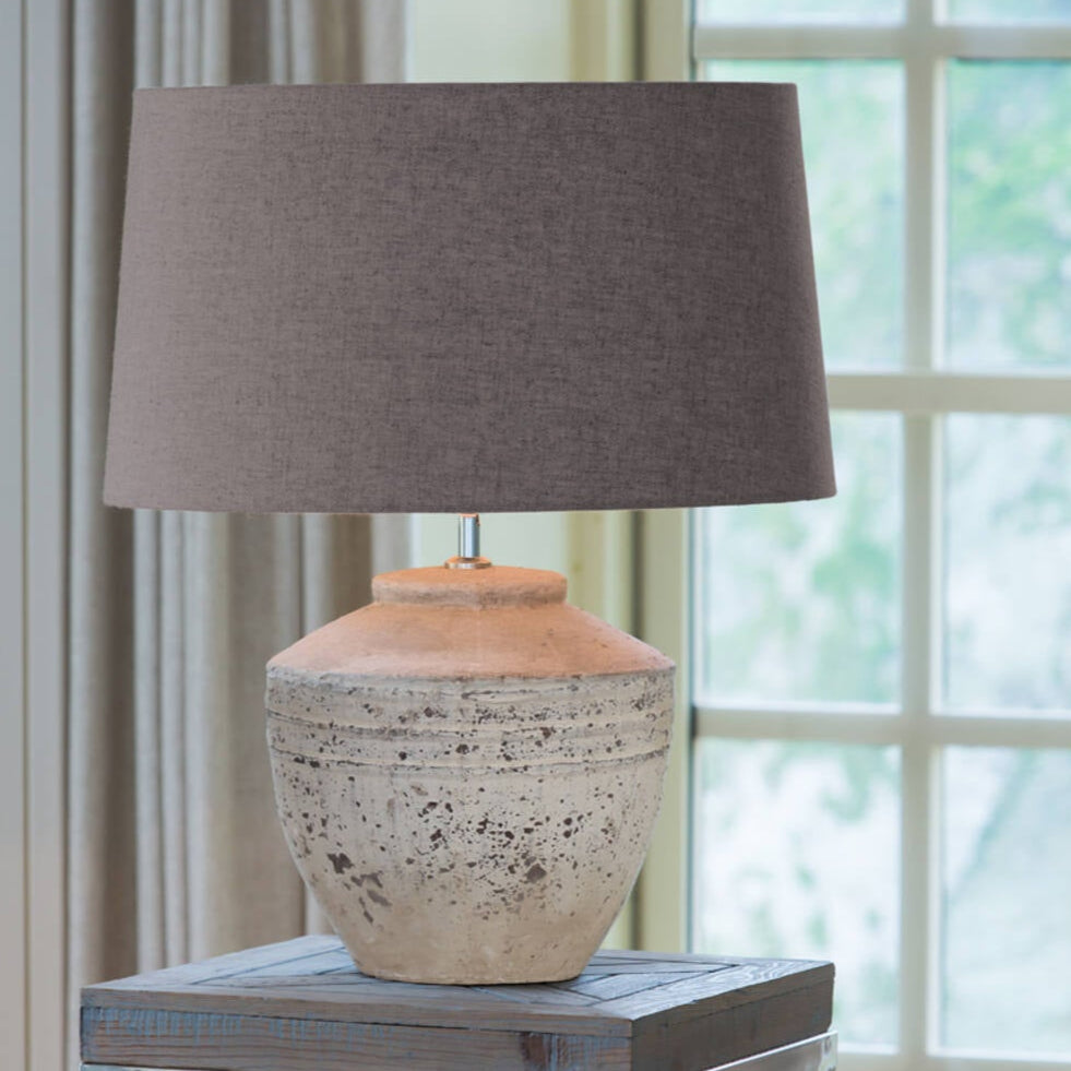 Antique Grey Table Lamp Base - 7503074 - Uneeka