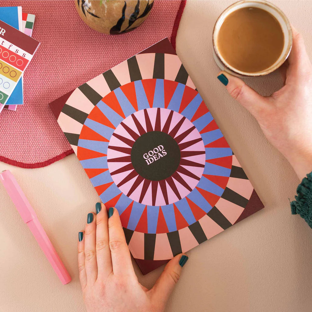 Boho Burst A5 Lined Flat Lay Notebook - TUE-NBK-STP-BBU-A5 - Uneeka
