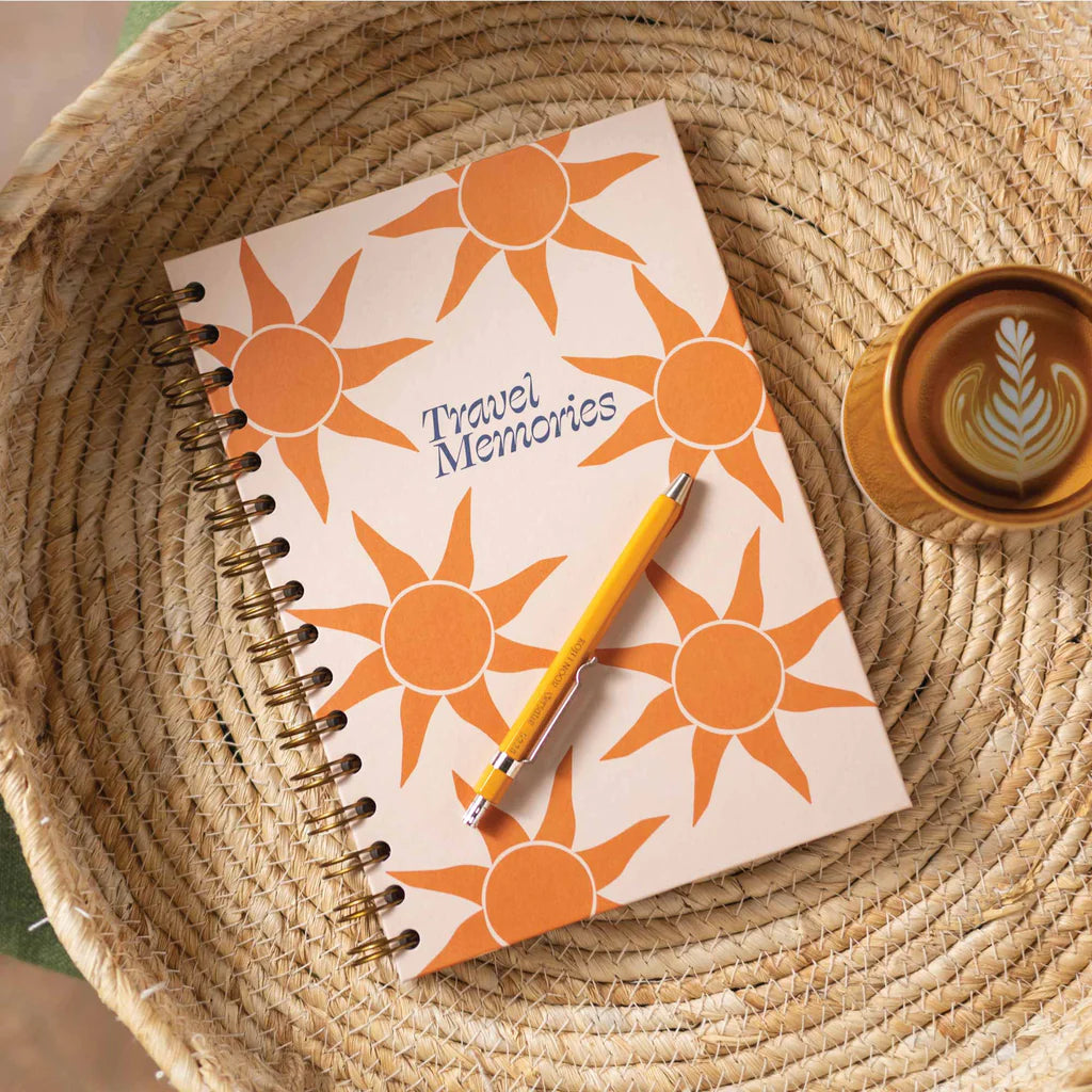 Golden Sun A5 Hardback Travel Journal - TUE-JRN-TRAV-SBM-A5 - Uneeka