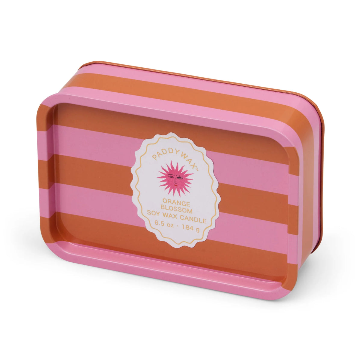 Two Wick Patterned Tin Candle Orange Blossom - ADO0605EU - Uneeka