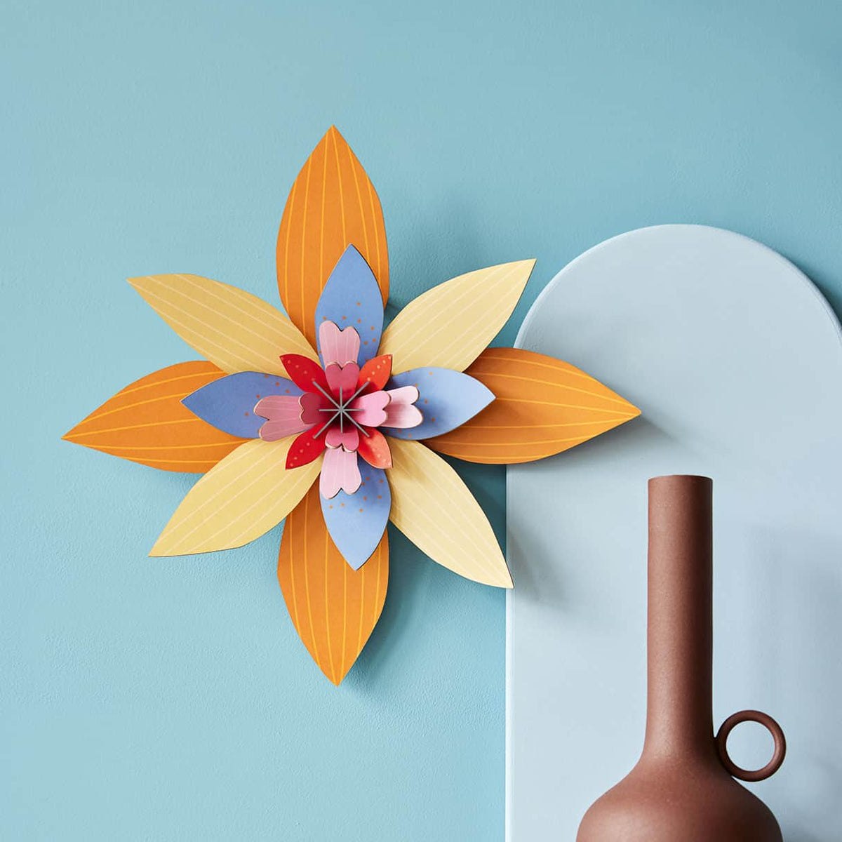 Apricot Flower Cardboard Model - FLOW16 - Uneeka