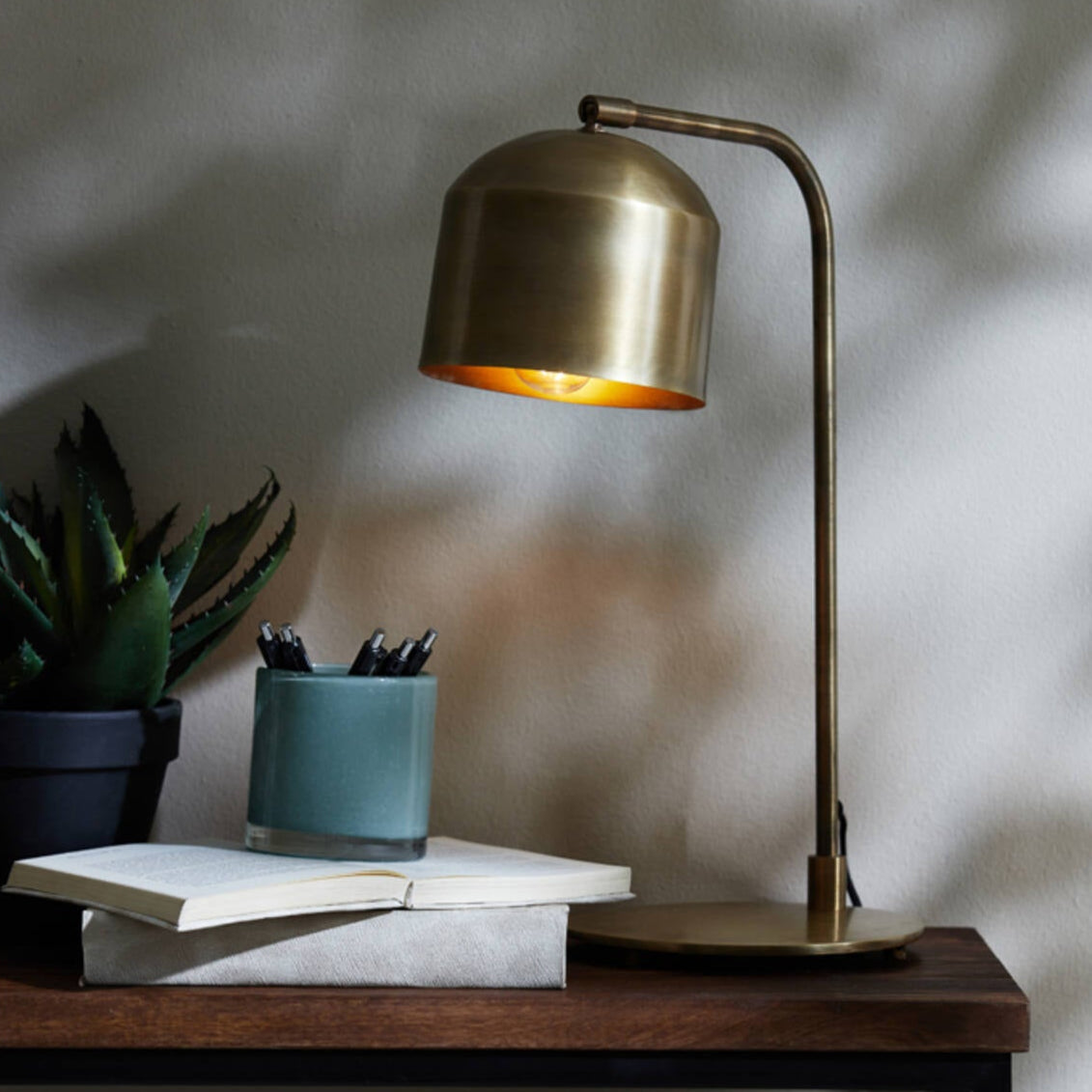 Antique Bronze Desk Table Lamp - 1870418 - Uneeka