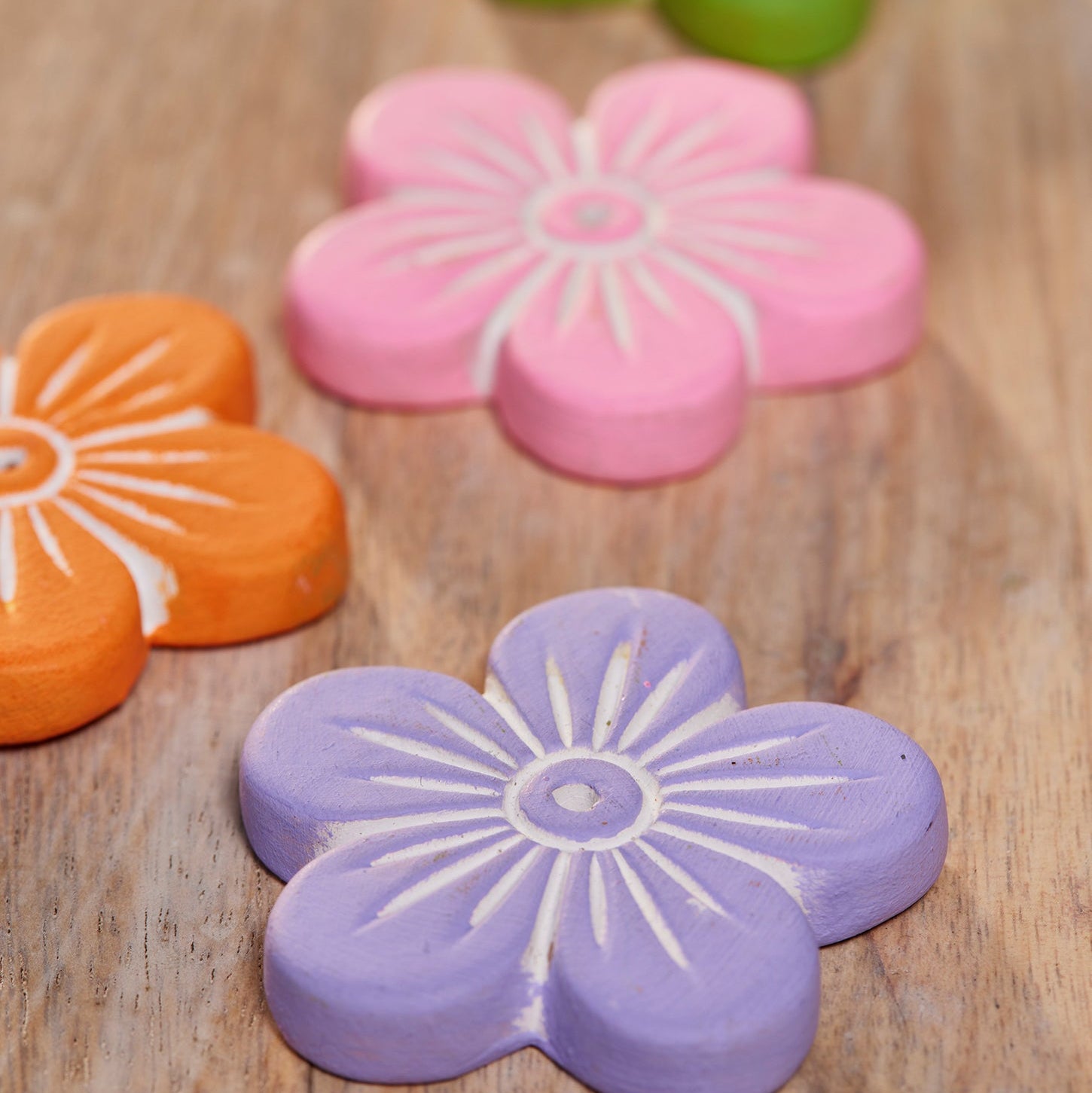 Assorted Colour Flower Incense Holder - IH18 - Uneeka 
