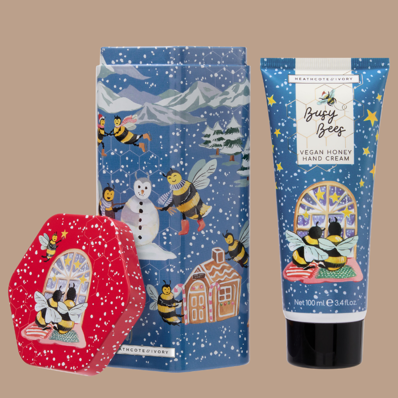 Busy Bees Festive Hand Cream In Tin - FG2761 - Uneeka