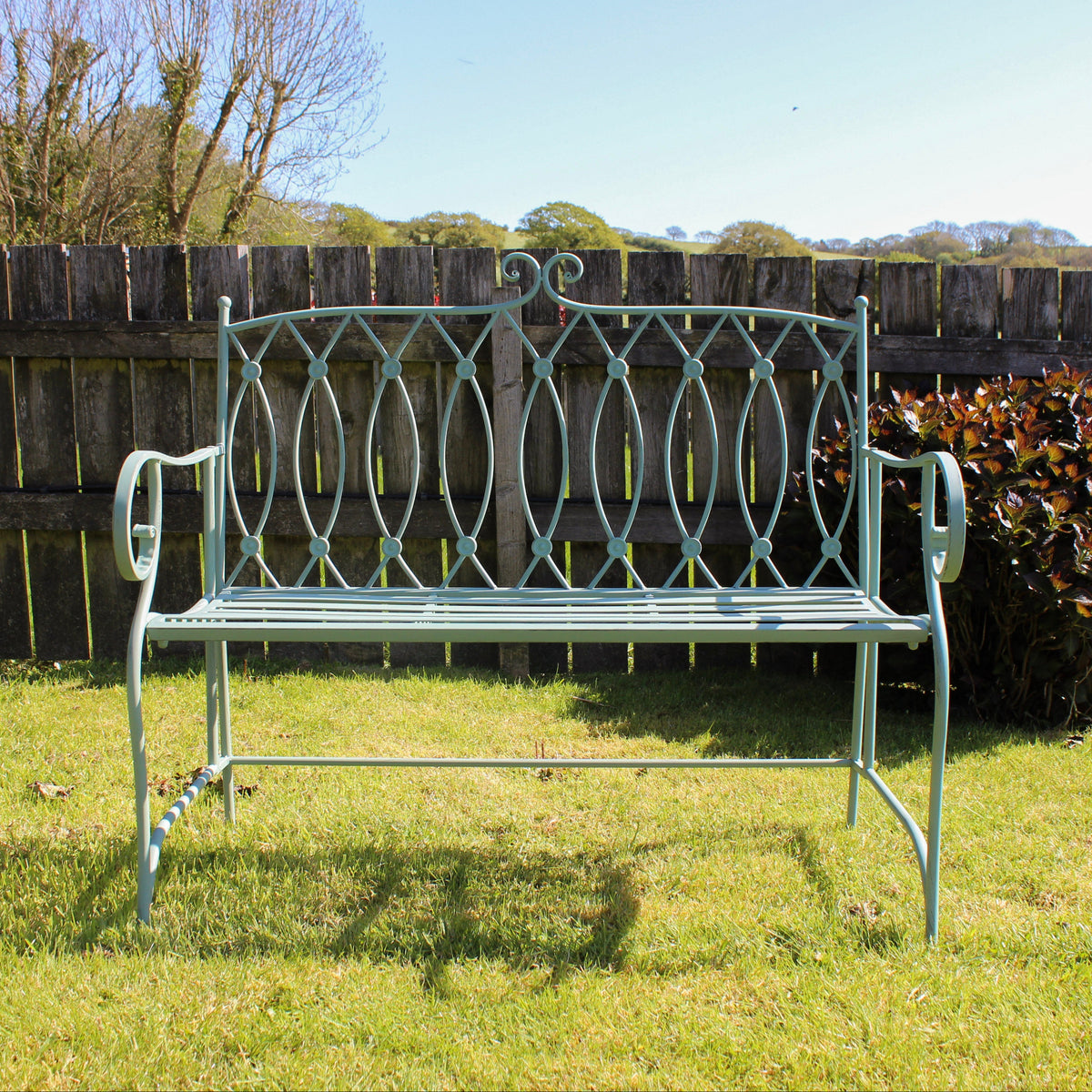 Button Detail Outdoor Bench - 6404 - Uneeka