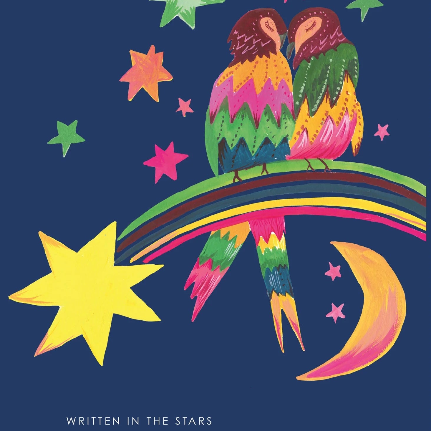 Written In The Stars Love Birds Greetings Card - HCWB388 - Uneeka