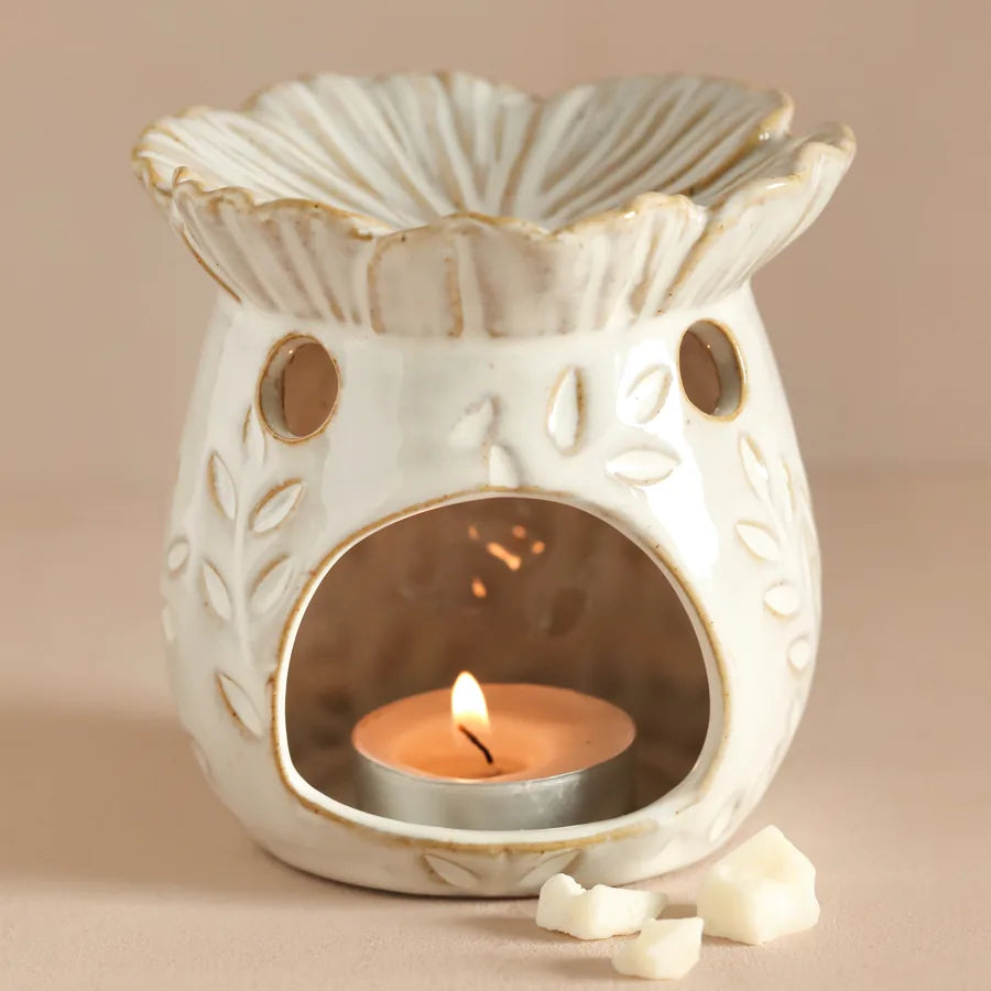 Ceramic Flower Wax Melt Burner - Uneeka