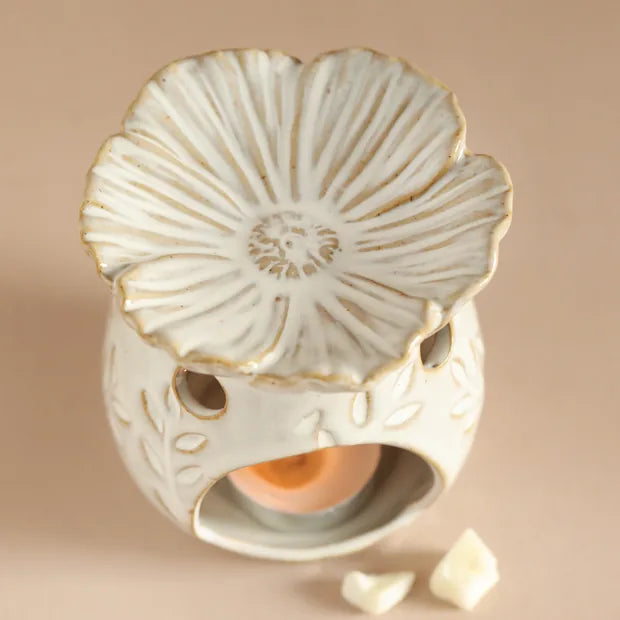 Ceramic Flower Wax Melt Burner - Uneeka