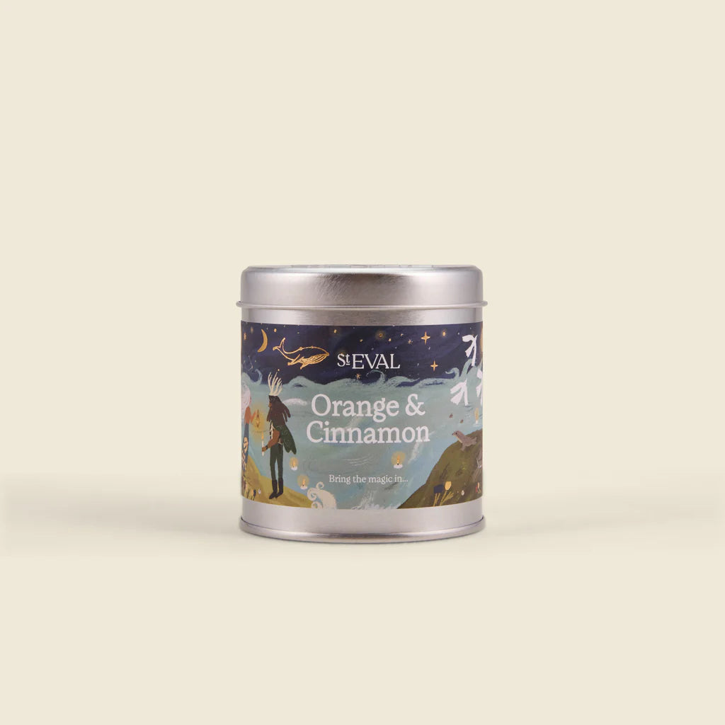 Christmas Tin Candle Orange & Cinnamon - F01102 - Uneeka