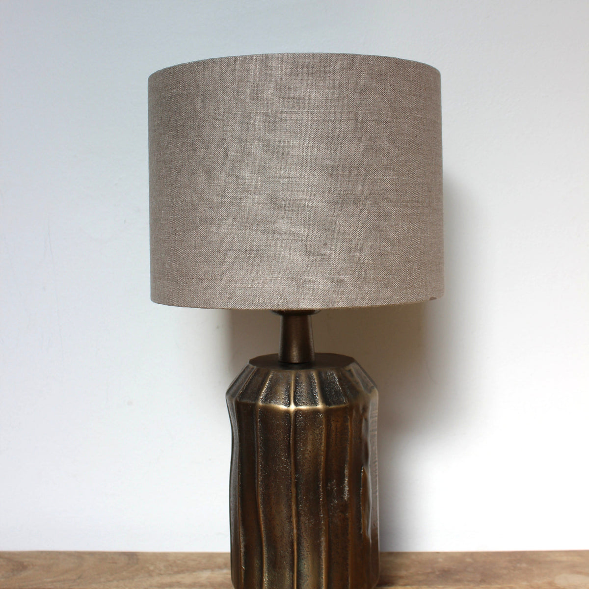 Dark Linen Cylinder Lampshade- Uneeka