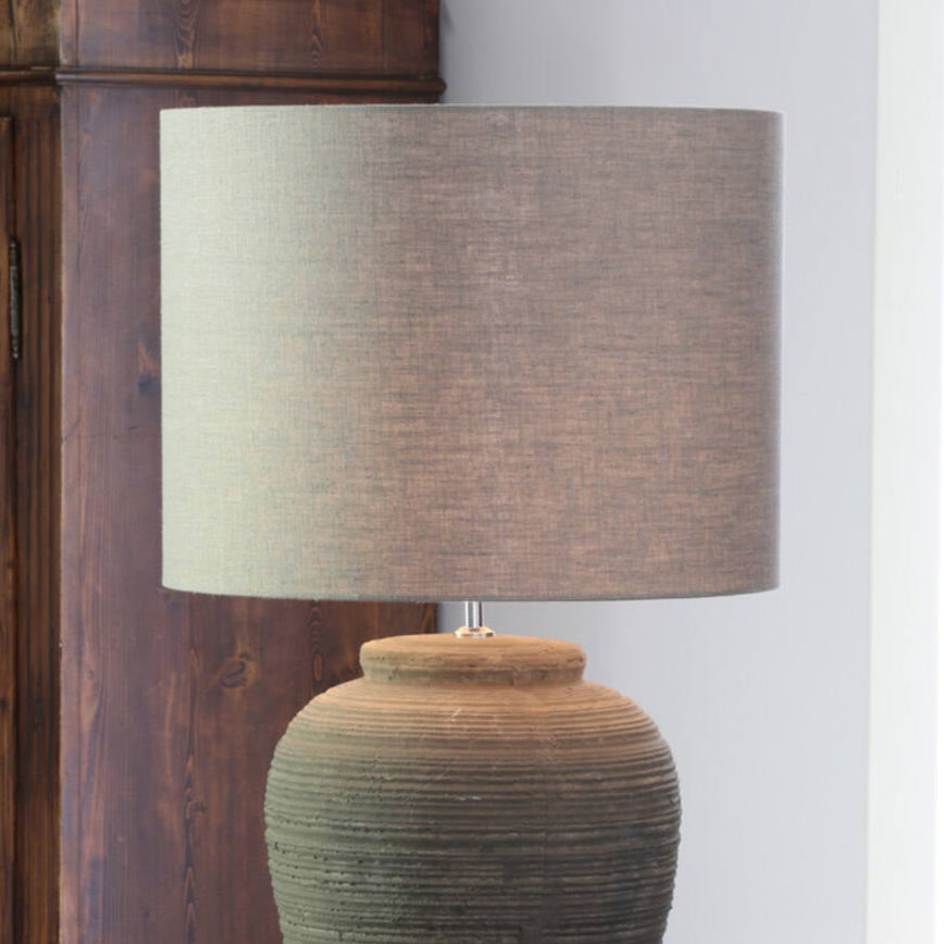 Dark Linen Lampshade - 2251347 - Uneeka
