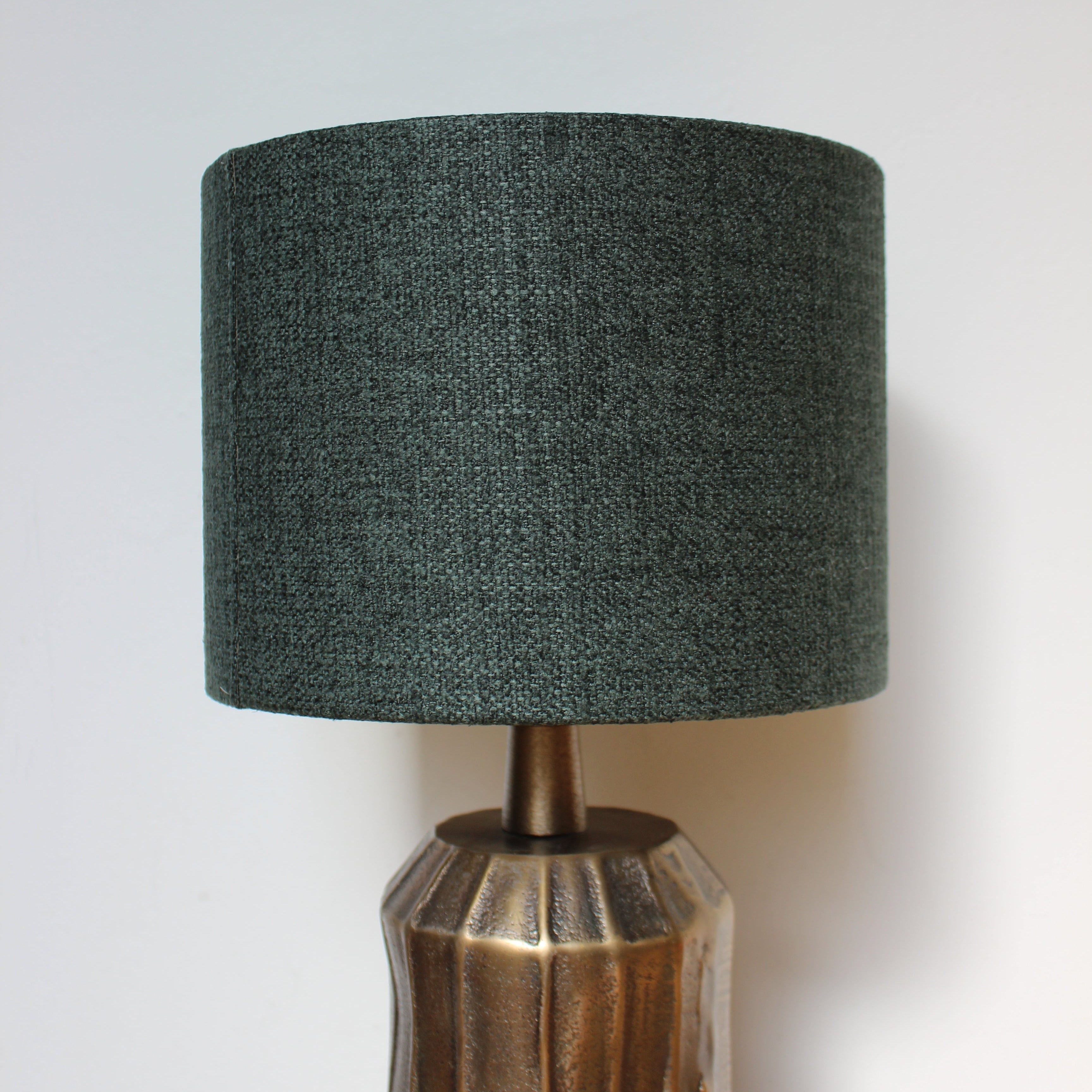 Emerald Green Linen Lampshade-Uneeka
