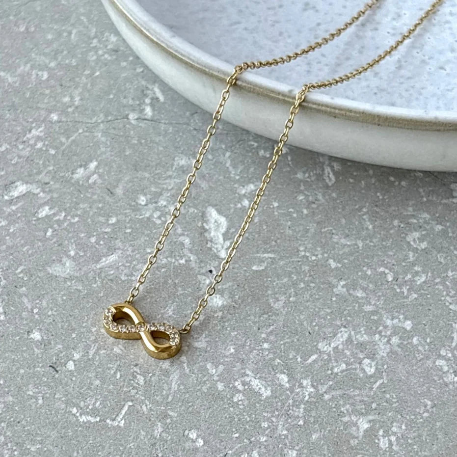 Gold Infinity Necklace - Uneeka