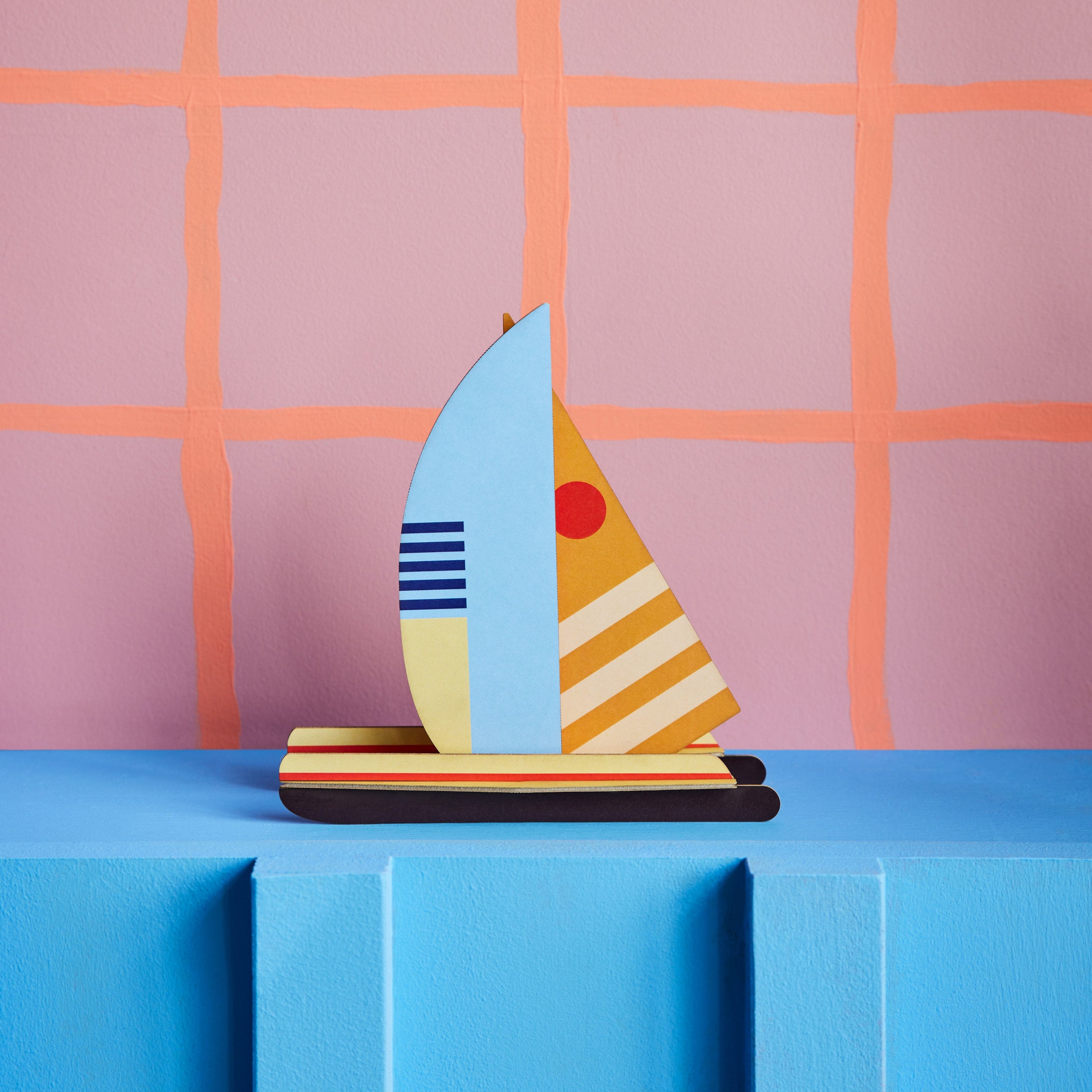 Halfmoon Catamaran Boat Cardboard Model - TTM170 - Uneeka