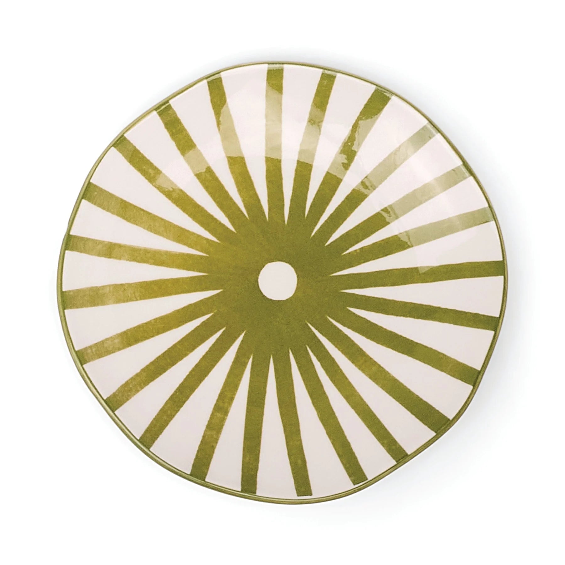 Colourful Abstract Patterned Plate - HHC152UK-GREEN - Uneeka