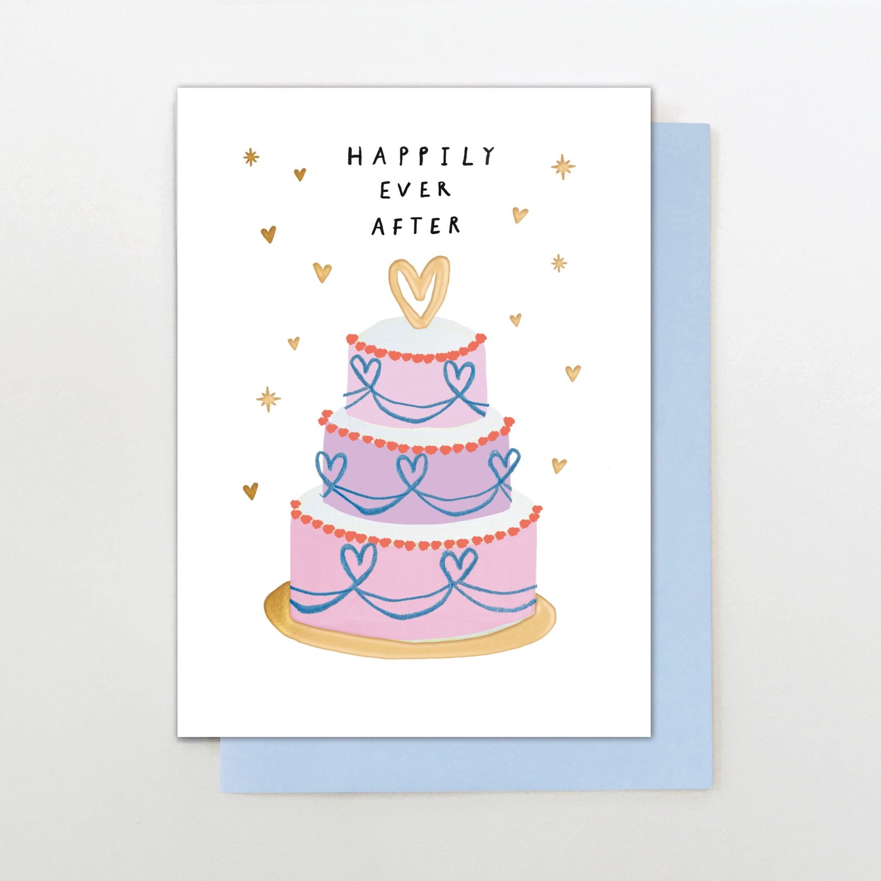 Happily Ever After Wedding Cake Greeting Card - M14 - Uneeka