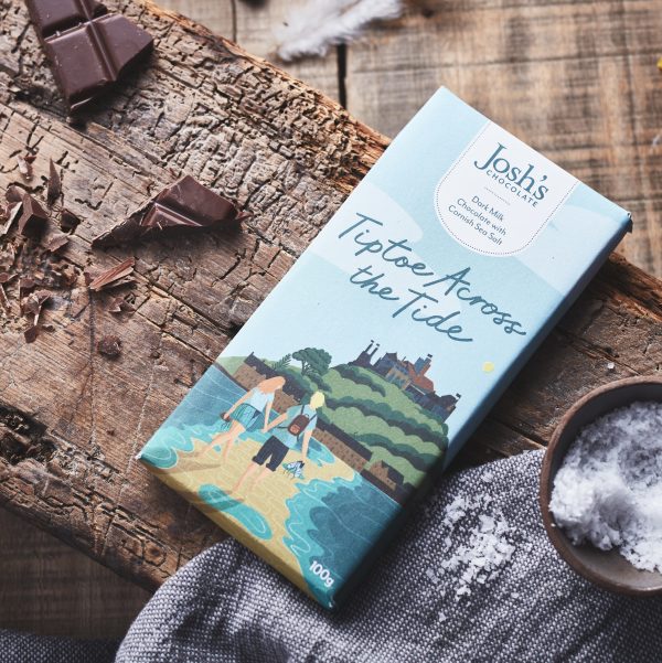Josh's Chocolate Sea Salt Dark Milk Chocolate Bar - Uneeka