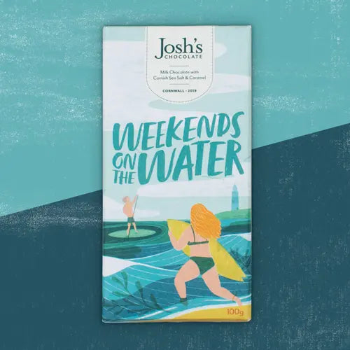 Josh's Chocolate Sea Salt & Caramel Milk Chocolate Bar - Uneeka
