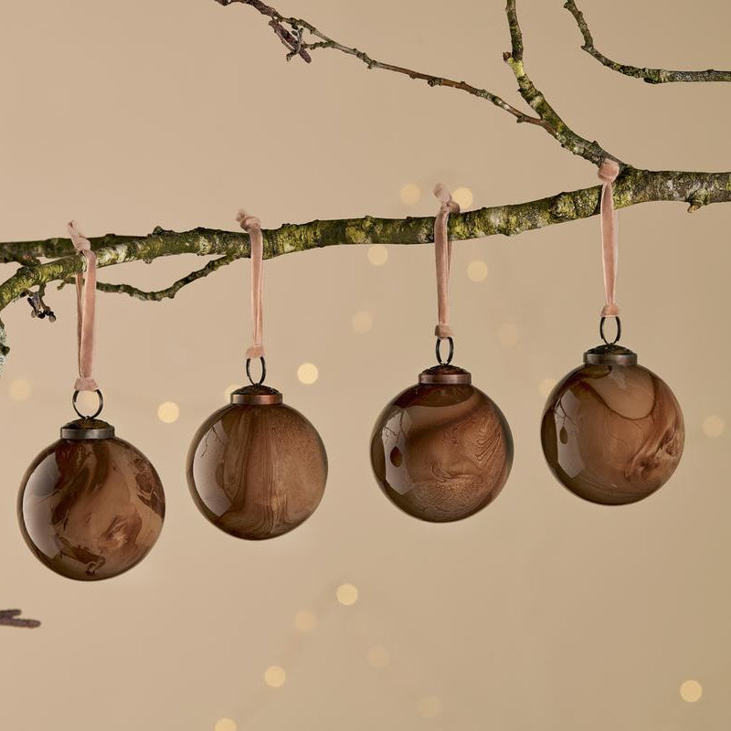 Nkuku Kancha Mocha Bauble Uneeka KB6701