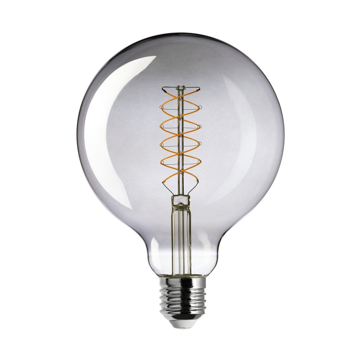 LED Light Smoky G125 Globe Spiral Filament 4.8W Light Bulb - BB-D04 - Uneeka
