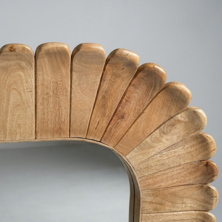 Large Oval Petal Design Mirror - Uneeka