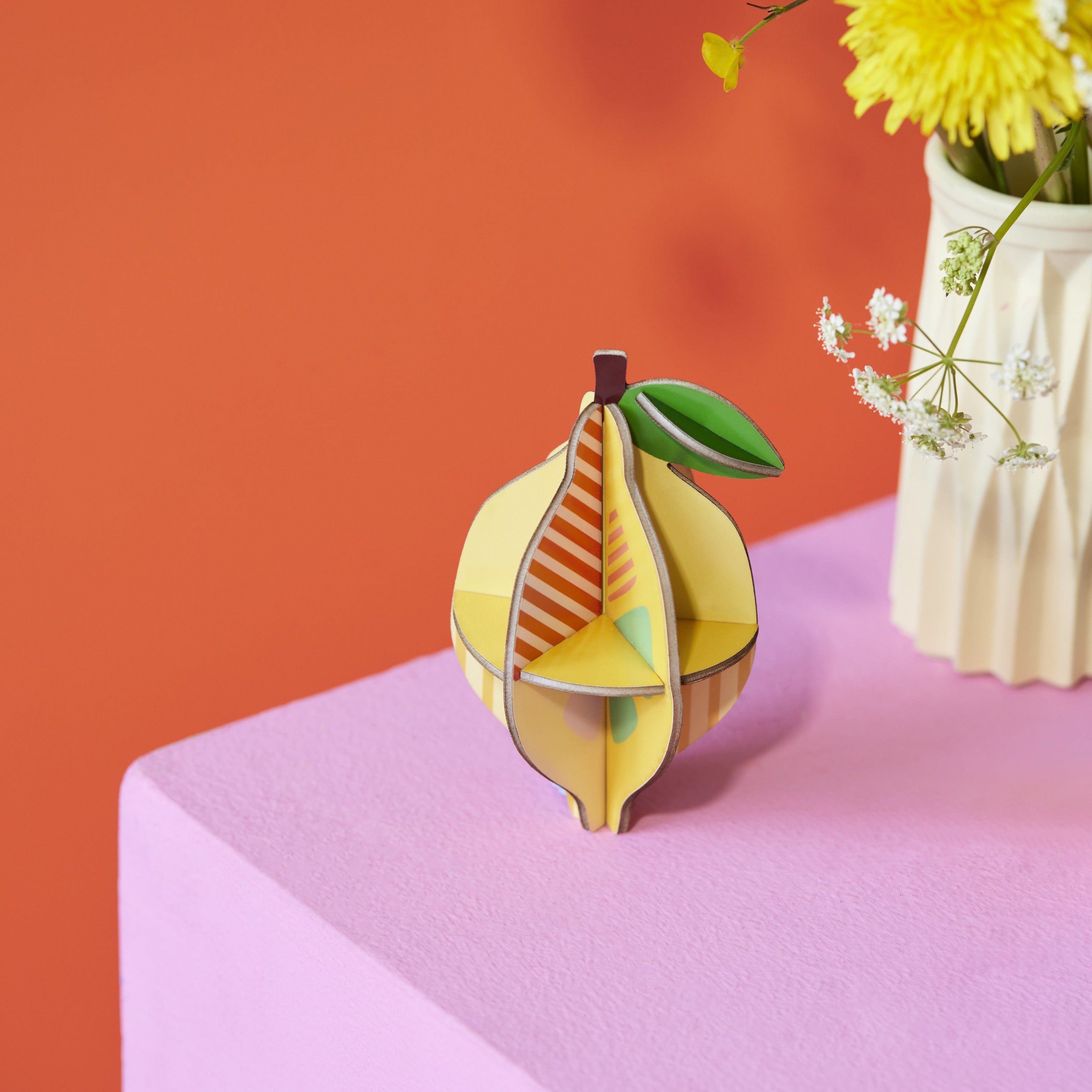 Lemon Cardboard Model & Greetings Card - TPO102 - Uneeka