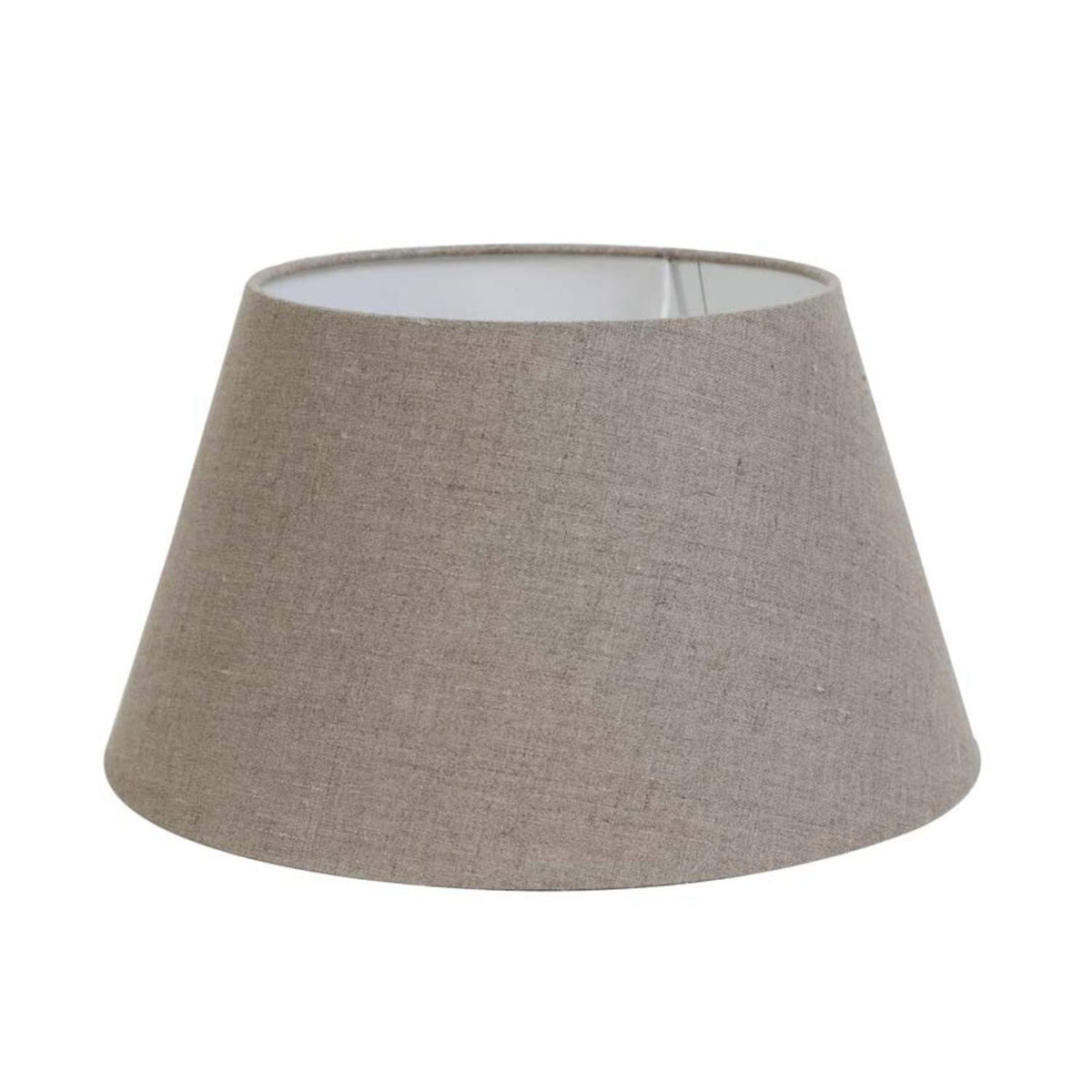 Livigno Dark Linen Oval Lampshade - Uneeka