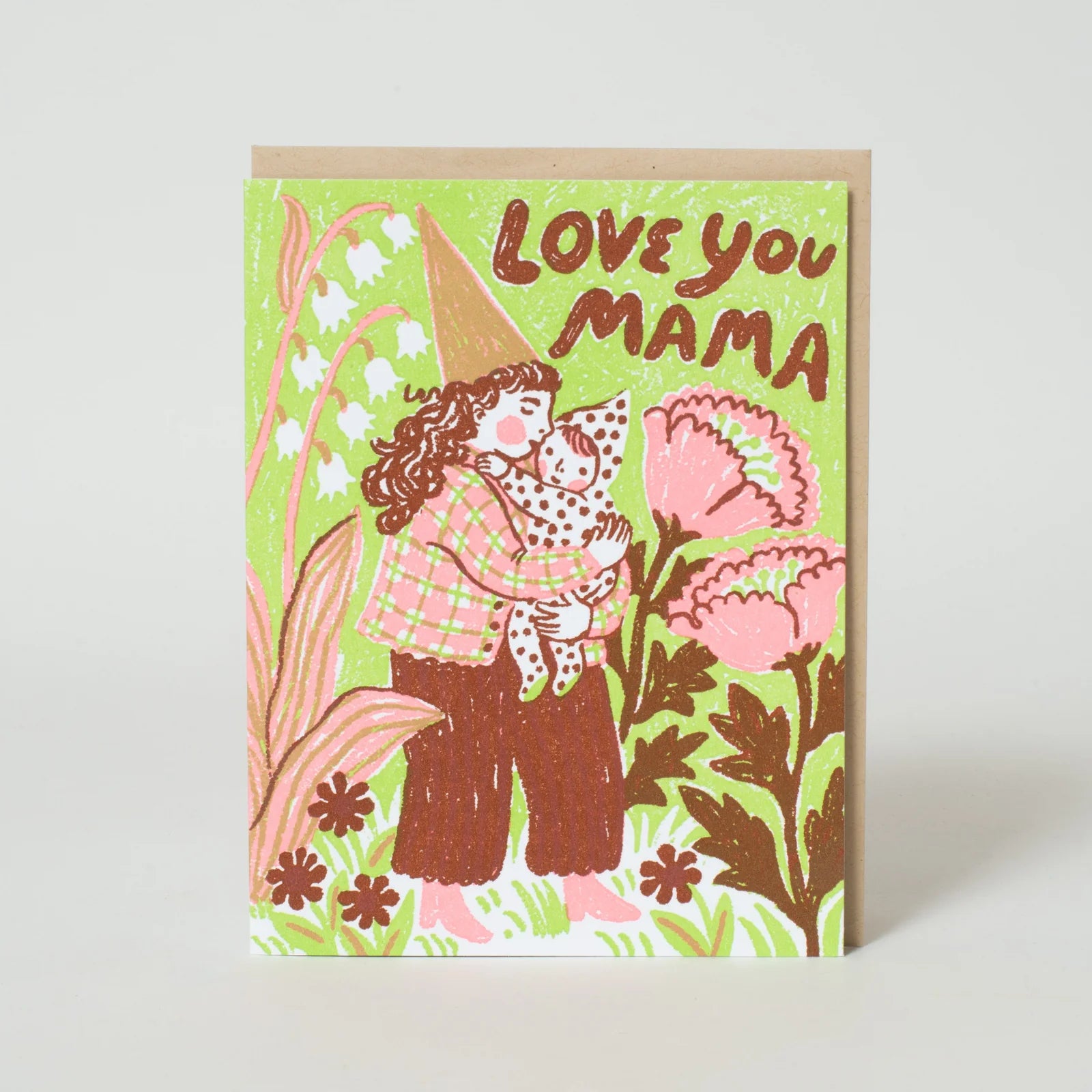 Love You Mama Greetings Card - Uneeka
