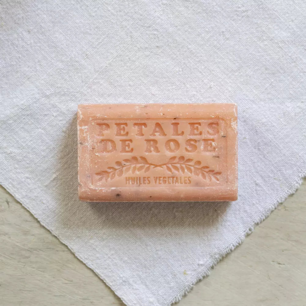 Marseilles Soap Bar Petals De Rose Exfoliant - M8707 - Uneeka