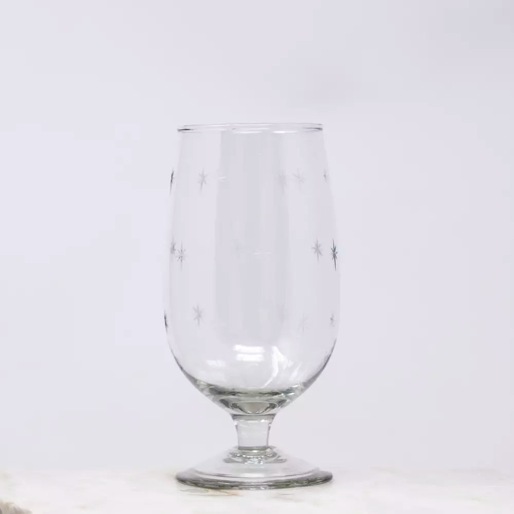 Short Stem Wine Glass Etched With Stars - MK20619 - Uneeka