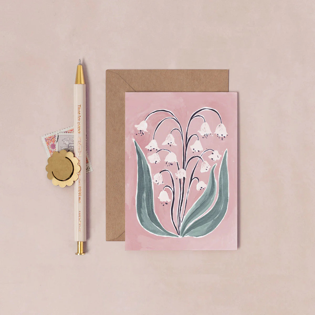 Lily Of The Valley Mini Greetings Card - PEC02 - Uneeka