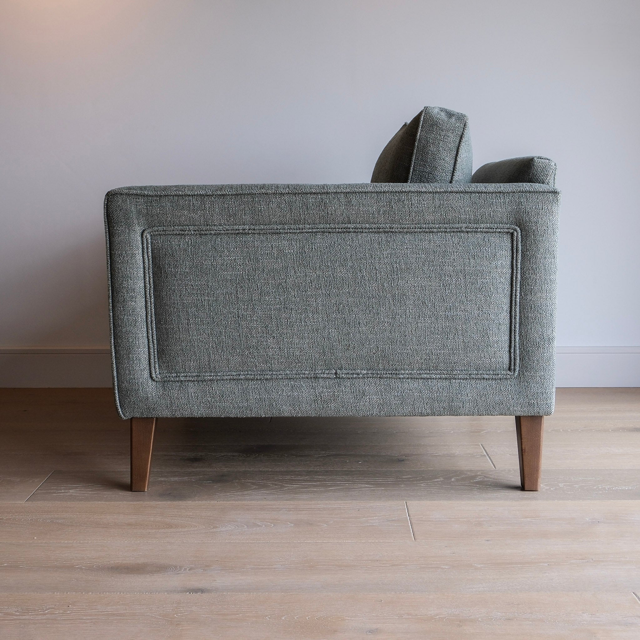 Paulus & Brown Chelsea Upholstered Armchair - Moss Boucle Side Panelling Uneeka