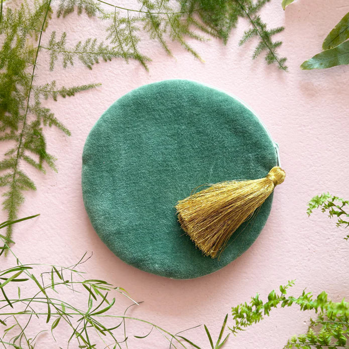 Embroidered Hedgehog Round Purse - SECRNDHE001A - Uneeka
