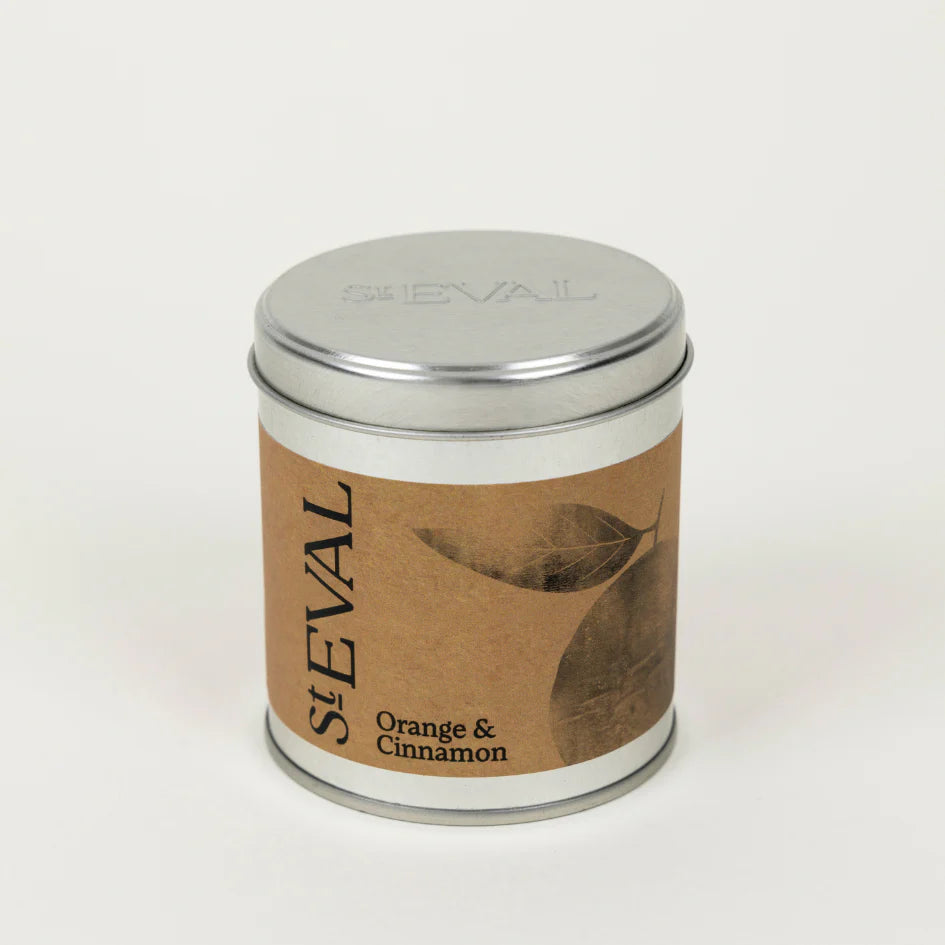 St Eval Tin Candle Orange & Cinnamon -  F00536 - Uneeka