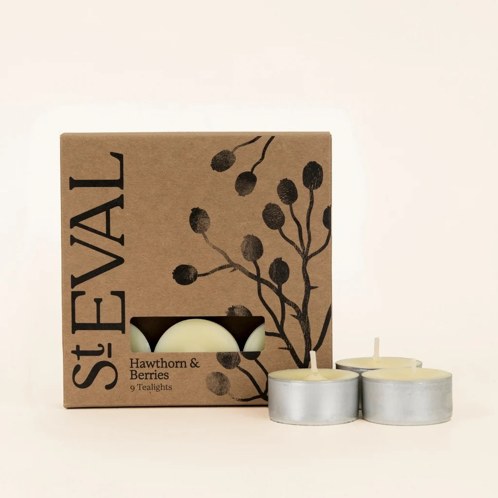 St Eval Tealights Hawthorn & Berries - Uneeka