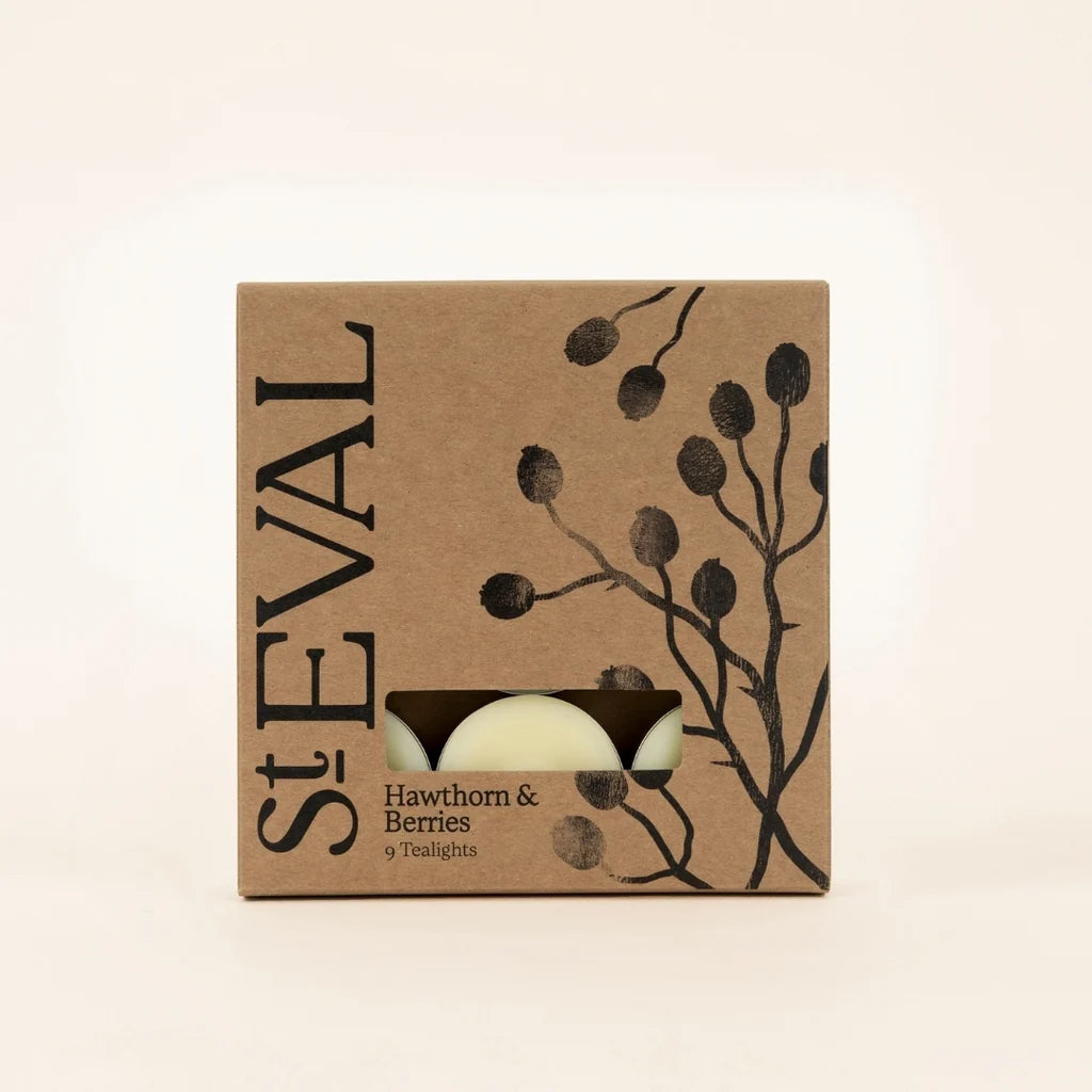 St Eval Tealights Hawthorn & Berries Boxed - Uneeka