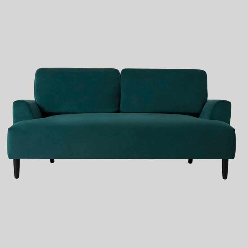 Swyft Model 05 2 Seater Sofa - Kingfisher Velvet - Swyft at Uneeka