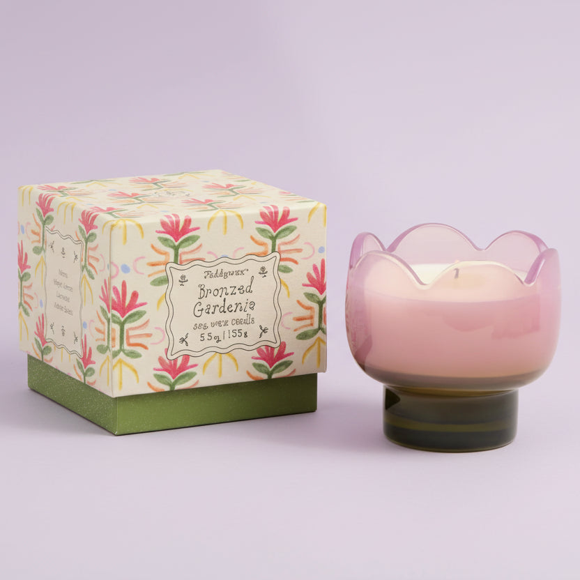 Tulip Glass Candle Bronzed Gardenia - TLP0505EU - Uneeka