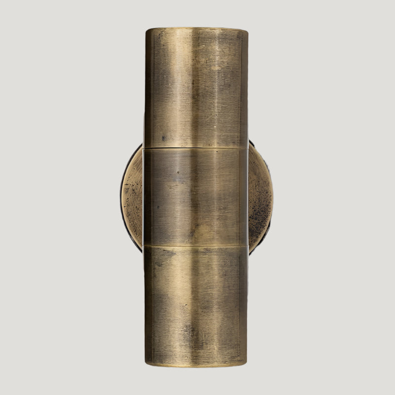 Nkuku Vitla Antique Brass Outdoor Wall Lamp - Uneeka