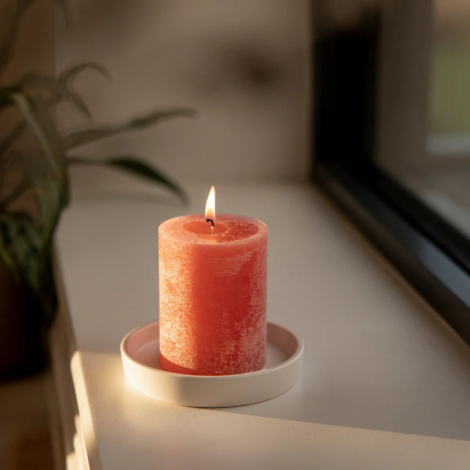 St Eval Pillar Candle Wild Rhubarb - F01540 - Uneeka