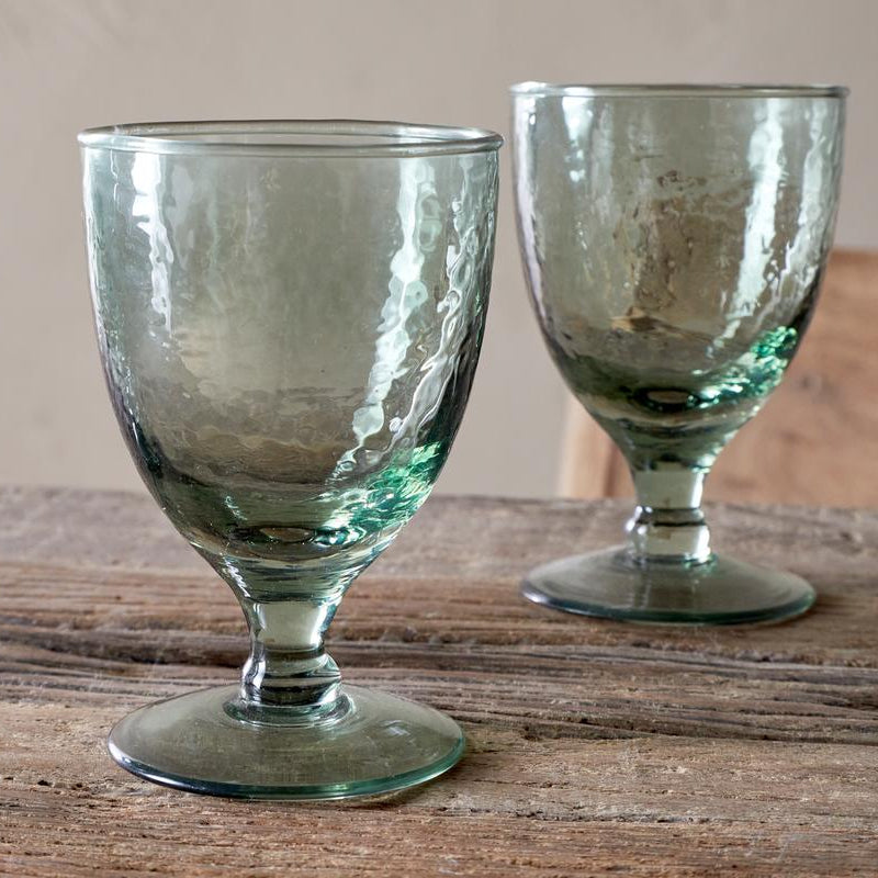 Nkuku Yala Sage Green Wine Glass - Uneeka - YW0501