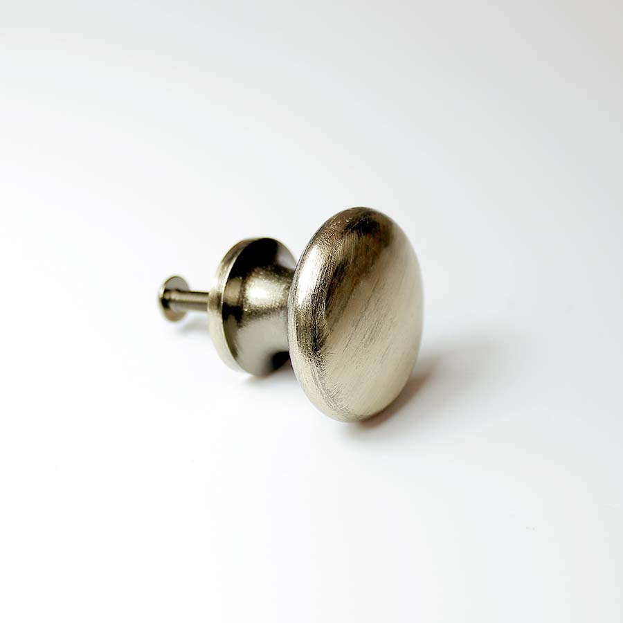 Antique Brass Plain Shaker Knob - A142 - Uneeka
