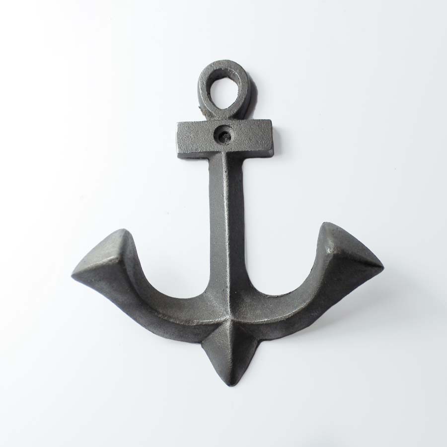 Antique Iron Small Anchor Coat Hook - E201 - Uneeka