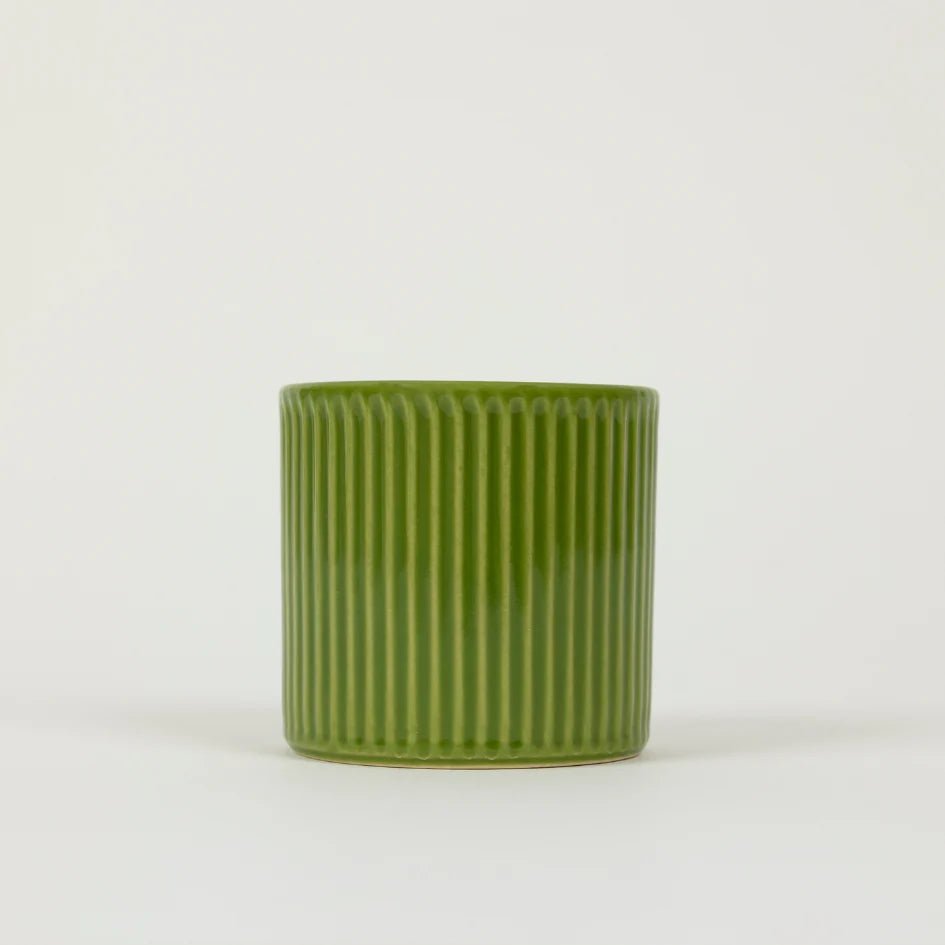 St Eval Artist Ceramic Pot Candle Geranium Leaf - F01485 - Uneeka